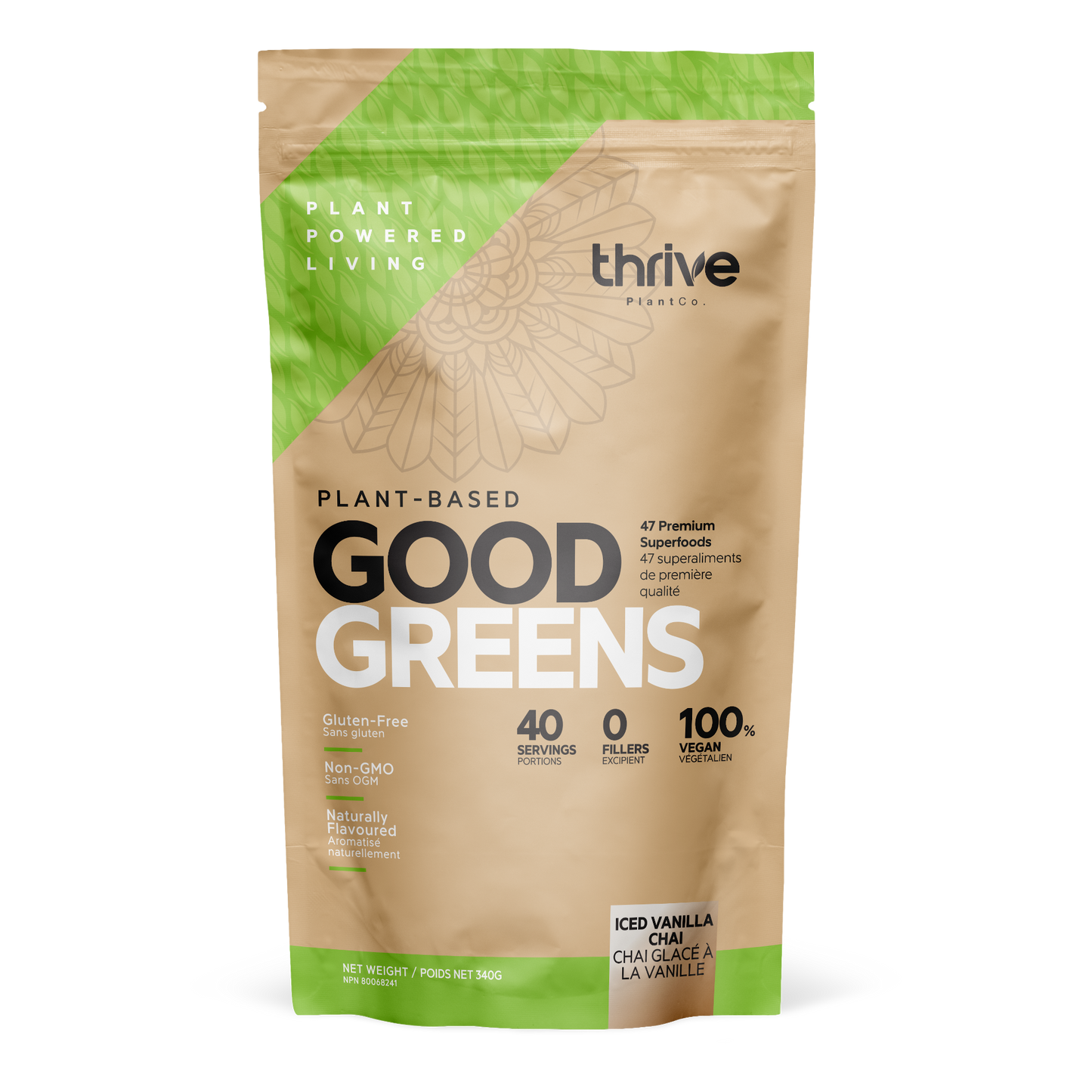 thrive good greens vanilla chai