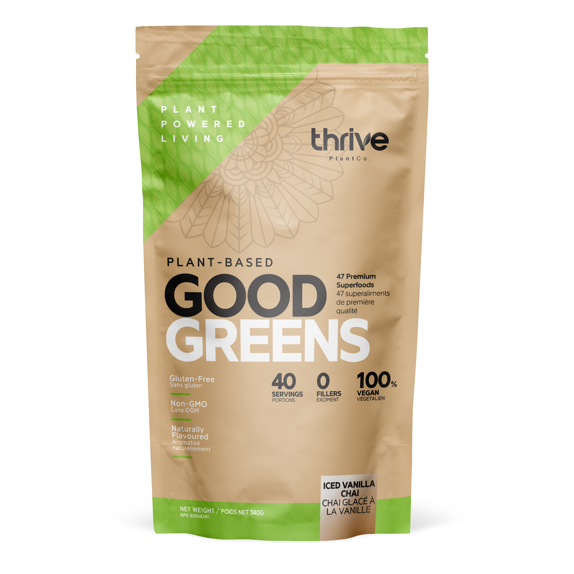 thrive good greens vanilla chai