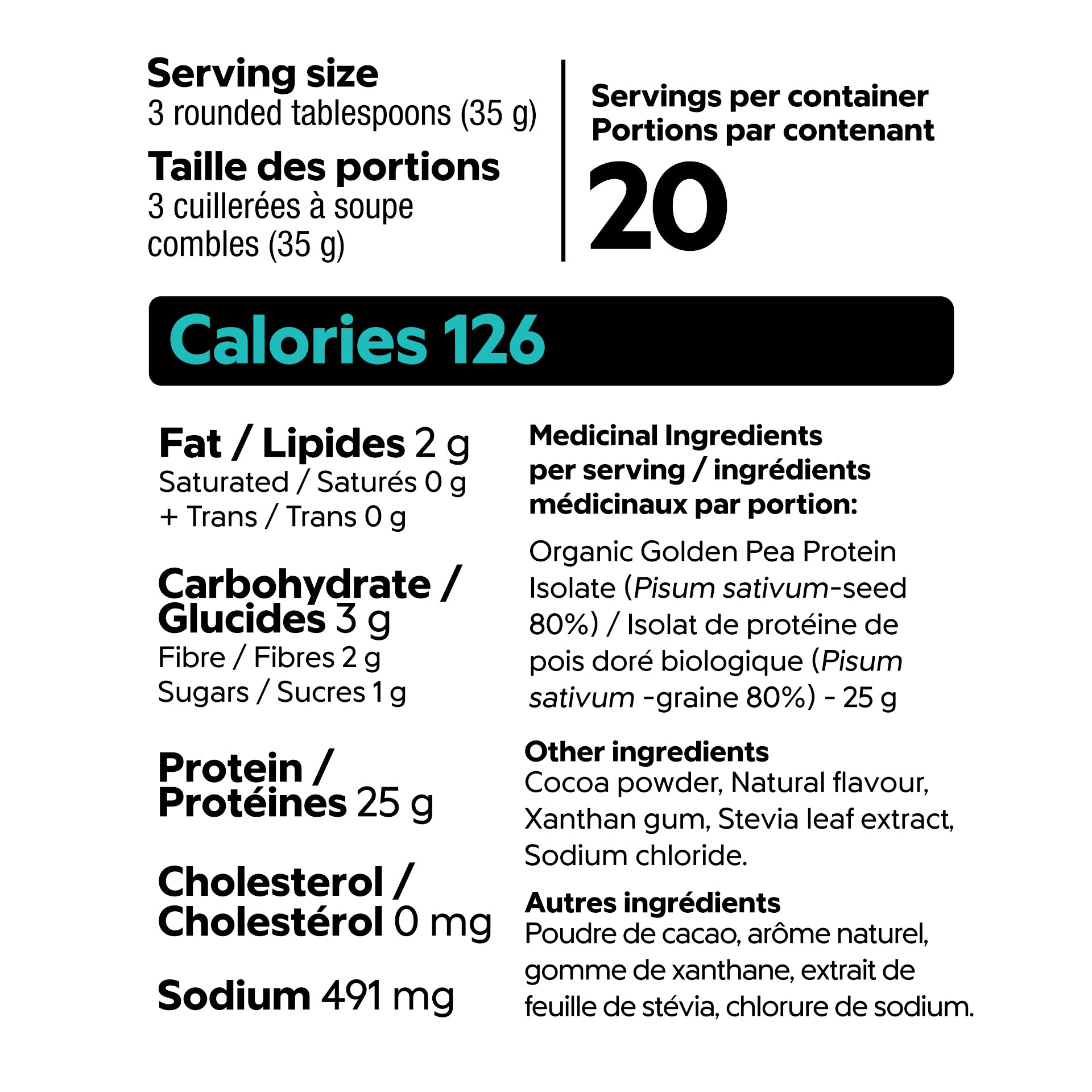 Chocolate nutrition info